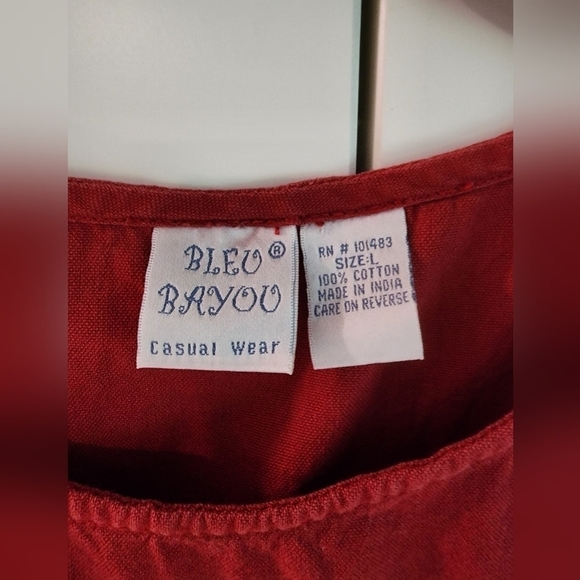 Bleu Bayou Cotton Maxi Dress Sleeveless - Picture 4 of 8